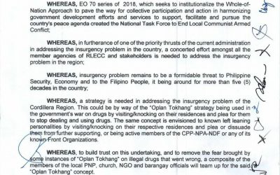 [Statement] Cordillera ‘tokhang’ is an abomination