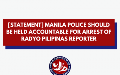 [Statement] Manila Police should be held accountable for arrest of Radyo Pilipinas reporter