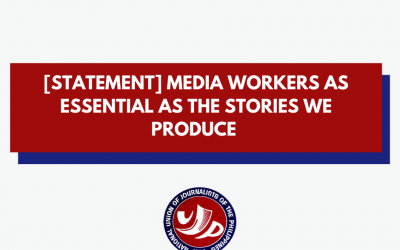 [STATEMENT] Media workers as essential as the stories we produce